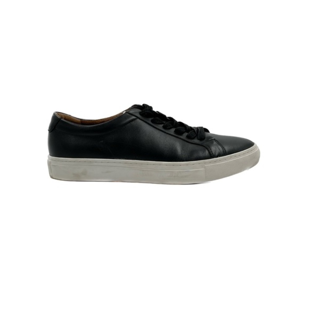 New Republic by Mark Monairy Kurt Black Leather Lace Up Trainers Size 9.5 - Picture 2 of 9